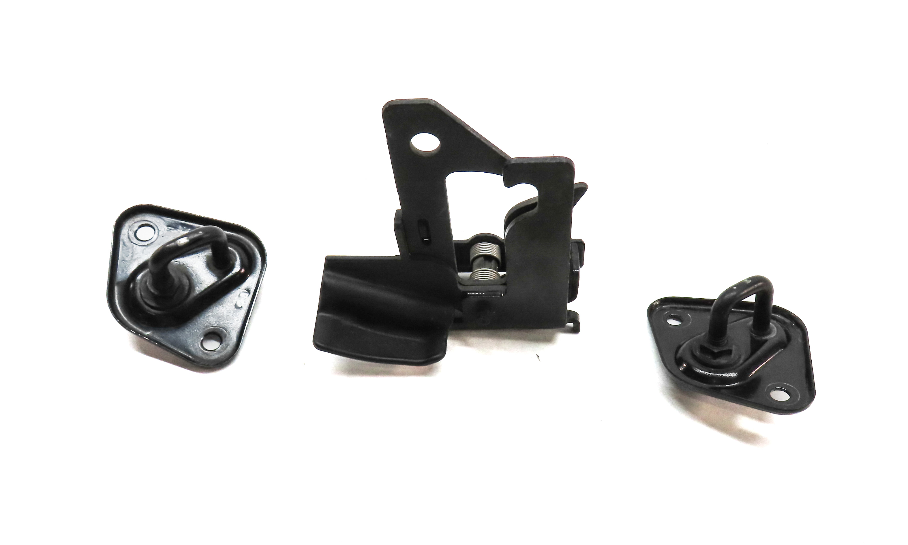 2014 MERCEDES E350 SEDAN (W212) FRONT HOOD BONNET SAFETY CATCH LATCH HOOK SET/3 — exact item pictured